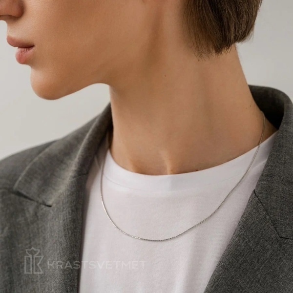 Цепь из серебра 925, плетение «Снейк»